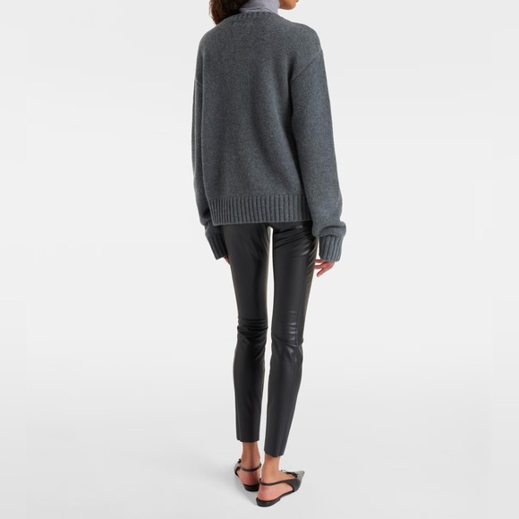 WOLFORD Women's Black Faux Leather Leggings - US 6 - Picture 2 of 8